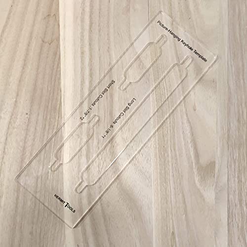 HERMIT TOOLS 9"×3" Inches Picture-Hanging Keyhole Templates - Image 3