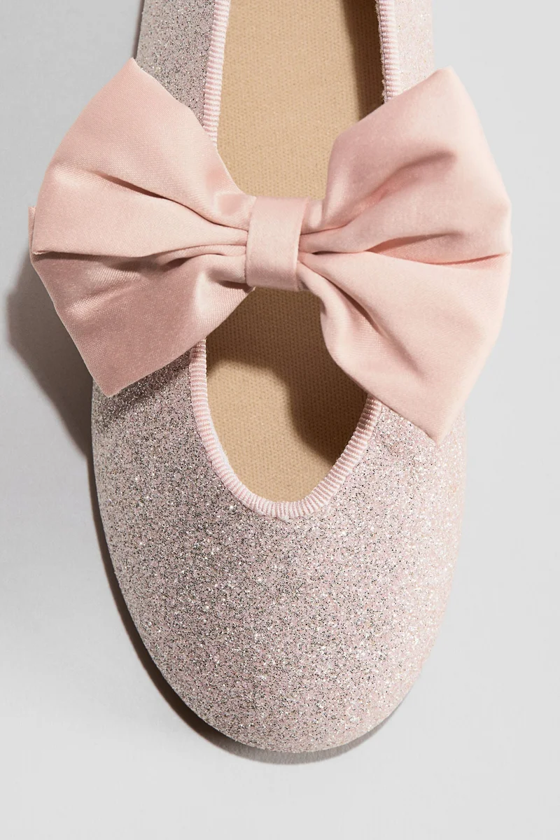 H&M Appliquéd ballet pumps