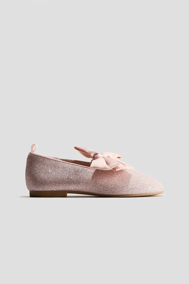 H&M Appliquéd ballet pumps