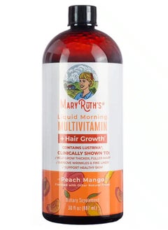 MaryRuth Organics Multivitamin + Hair Growth Peach Mango - 30 fl oz  - Image 1