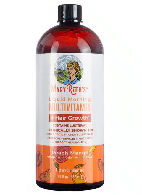 Multivitamin + Hair Growth Peach Mango - 30 fl oz
