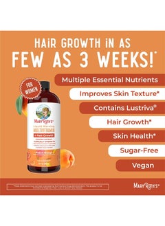 MaryRuth Organics Multivitamin + Hair Growth Peach Mango - 30 fl oz  - Image 4