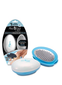 PedEgg PedEgg Classic Callus Remover, As Seen On TV, New Look, Safely and Painlessly Remove Tough Calluses & Dry Skin to Reveal Smooth Soft Feet, 135 Precision Micro-Blades, Traps Shavings Mess-Free  - Image 1