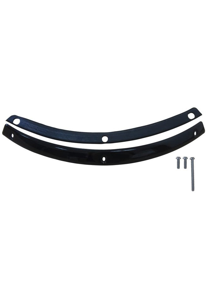 FATECIM Batwing Windshield Windscreen Trim with Rubber Gasket for Harley Touring Electra Street Tri Glide Ultra Limited 2014-2019 Gloss Black - Image 1
