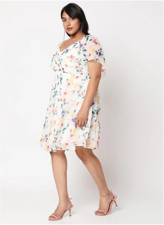 Mish Floral Chiffon Dress