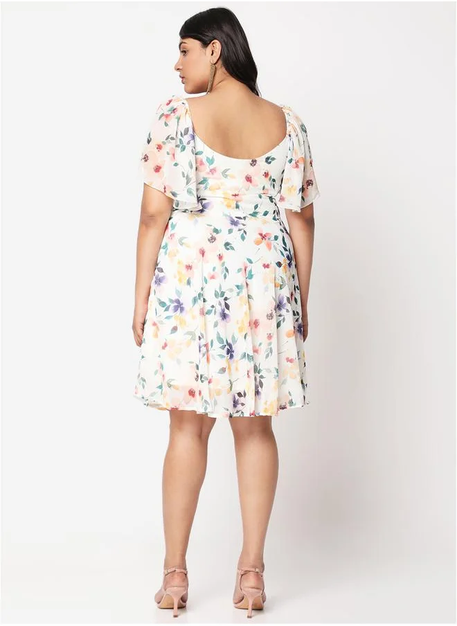 Mish Floral Chiffon Dress