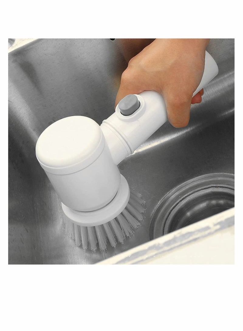 Portable Electric Spin Scrubber - Versatile Cleaning Tool for Bathroom, Kitchen, and More - Lightweight ABS Design, Perfect for Tiles, Bathtubs, and Baseboards - Image 1