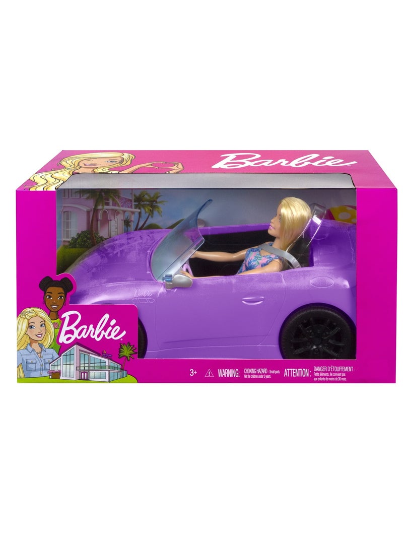 Mattel Games Barbie Doll and Vehicle Blonde  - Image 1