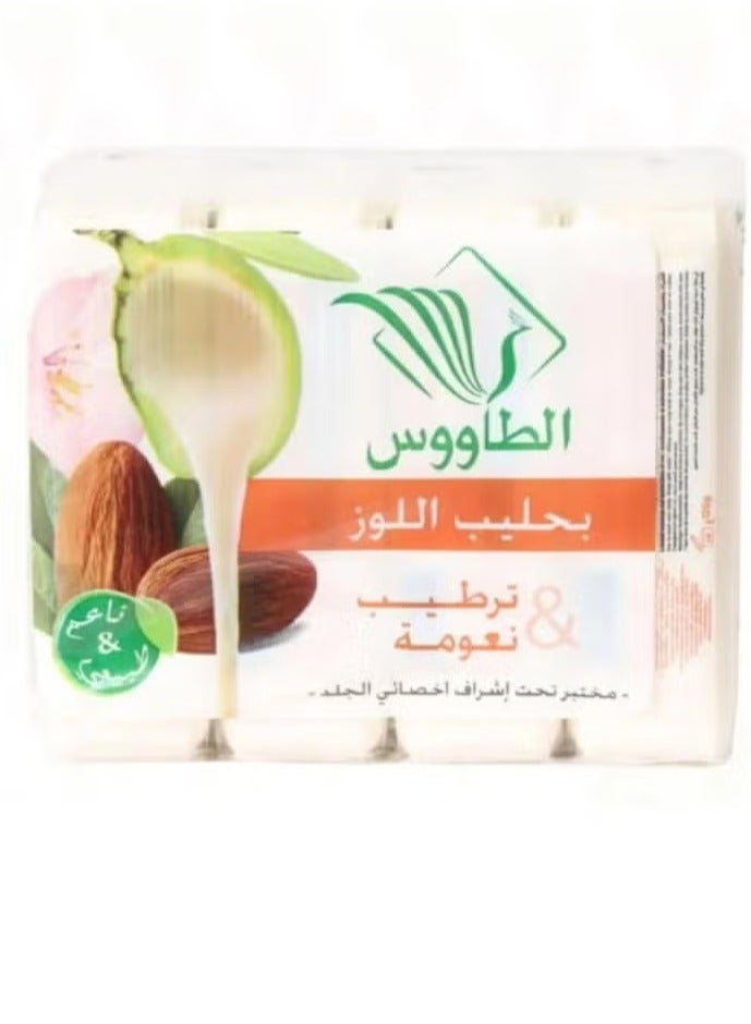 صابون الطاووس بحليب اللوز 4*120 جرام