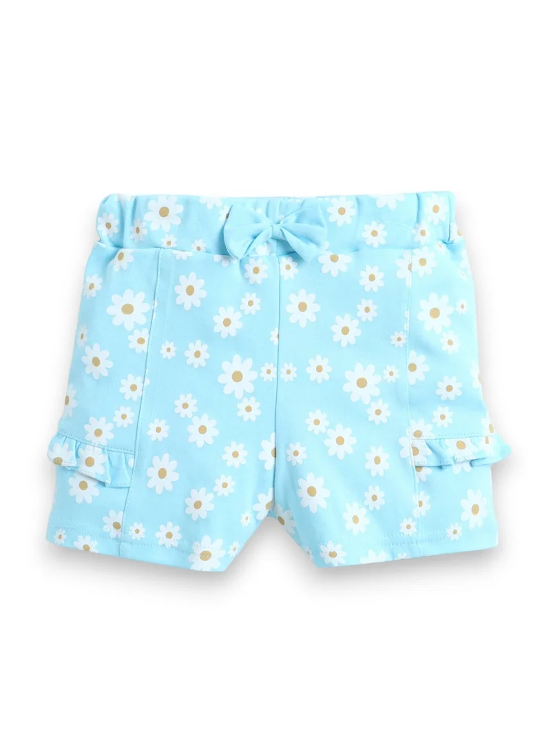 Victor And Jane New Infant Girls’ 2-Piece Set – “Daddy’s Girl” Top & Daisy Print Ruffle Shorts for Women | Best Price UAE