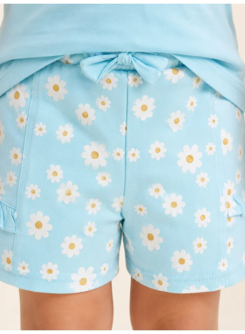 Victor And Jane New Infant Girls’ 2-Piece Set – “Daddy’s Girl” Top & Daisy Print Ruffle Shorts for Women | Best Price UAE