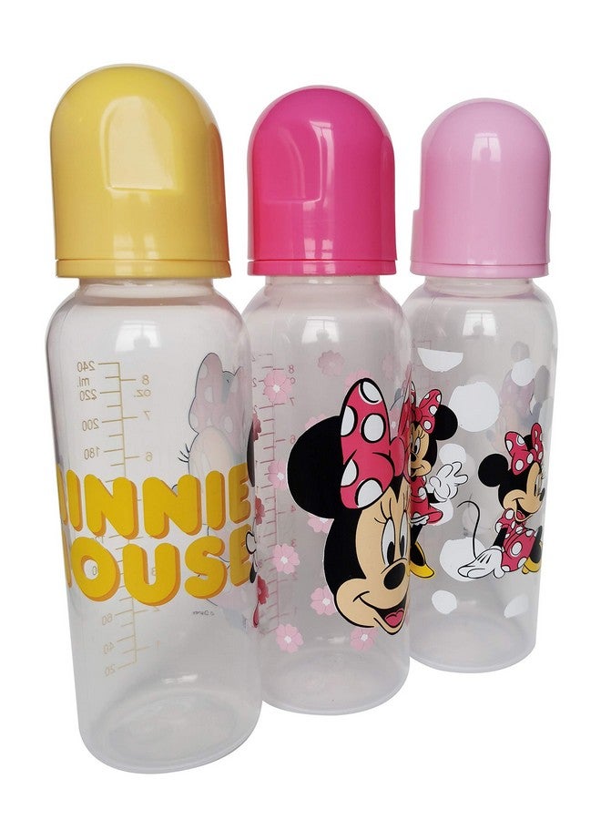 Cudlie Disney Baby Girl Minnie Mouse 9 oz Pack of 3 Baby Bottles, Oh Minnie - Image 4