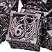 ARUOHHA Hollow DND Metal Dice Set Black Red Dragons D and D Dice RPG Role Playing Games Dungeons Polyhedral Dice with Gift Box D20 D12 D10 D8 D6 D4 - Image 2