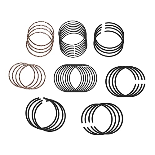 XTPTFABS 2M4860 Piston Rings(8-Cyl Ring kits) Compatible With 1999-2006 Chevrolet Gen III 364 6.0L LQ4 LQ9(Replace2M4860) Piston Rings - 4.000 in Bore -1.5 x 1.5 x 3.0 mm Thick - Standard Tension - Image 1
