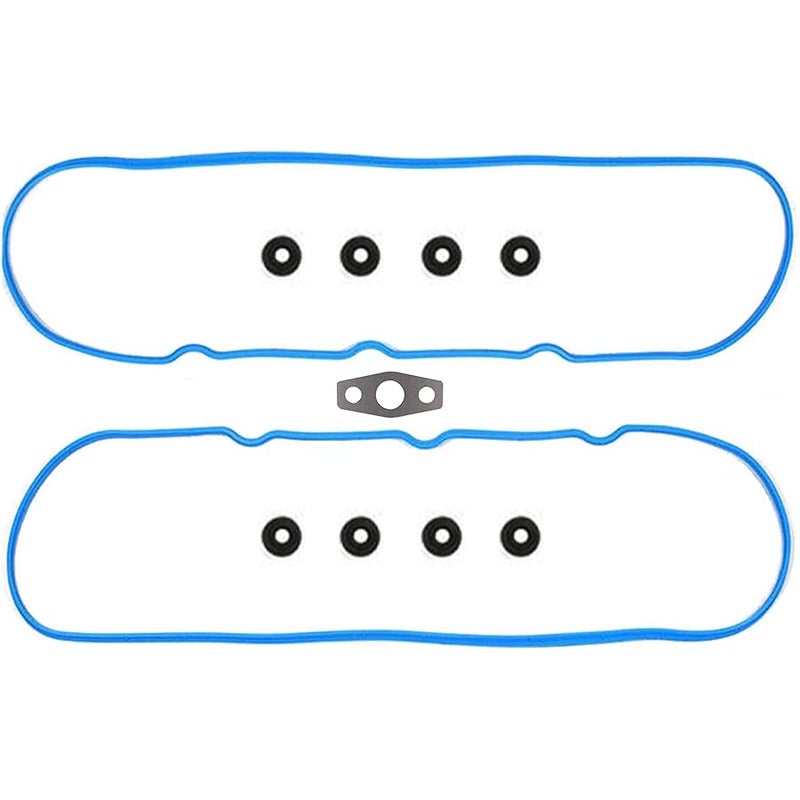 MNJWS Valve Cover Gasket Set - Compatible with 4.8L 5.3L 6.0L 6.2L Chevy Silverado, Suburban, Tahoe, Trailblazer, GMC Sierra, Yukon, Envoy, Cadillac Escalade - Replace 12637683 VS50504R1 - Image 1