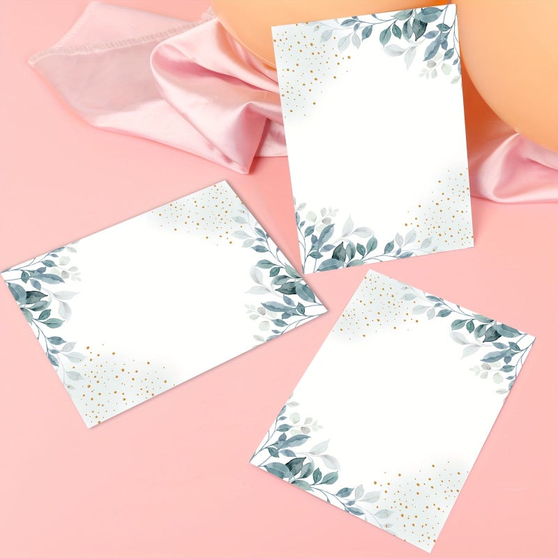 50pcs Blank Watercolor Postcard Set DIY Invitation Cards Double Sided - Image 5