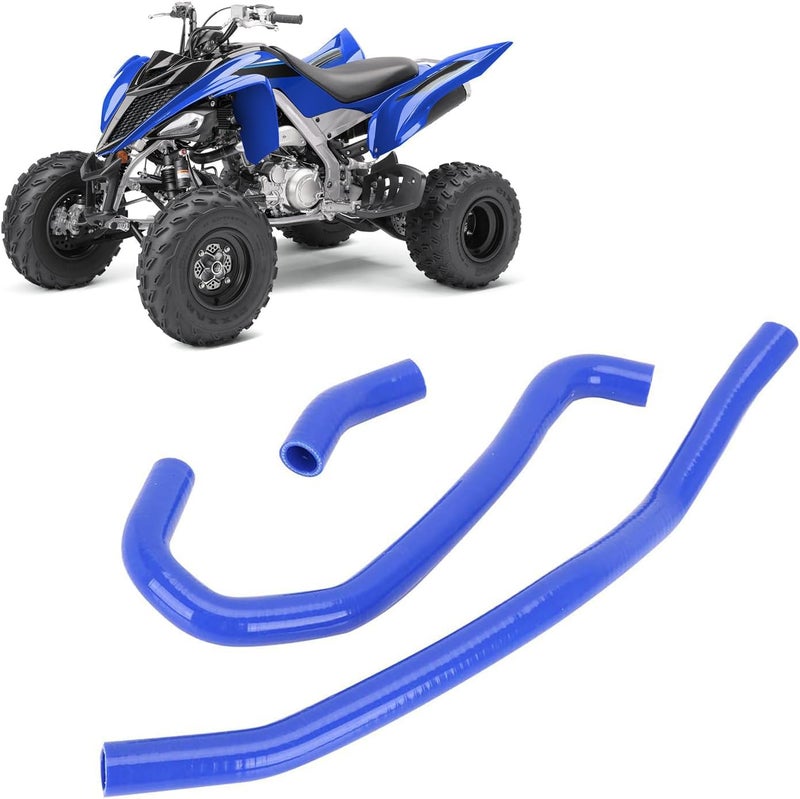 Wacece ATV Radiator Coolant Hoses Silicone for Raptor 700 700R YFM 700 2006-2024 Blue - Image 1