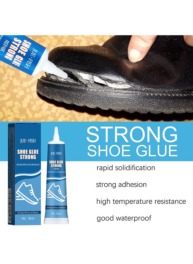 JUE-FISH Shoe Glue Strong，Repair Open Glue，Breakage，Professional Sandals Fix Glue For Grade Low Odor Quick Dry Low-Temperature Resistant（50ml） - Image 2