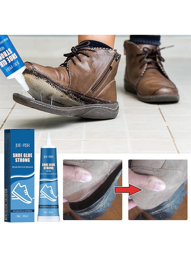 JUE-FISH Shoe Glue Strong，Repair Open Glue，Breakage，Professional Sandals Fix Glue For Grade Low Odor Quick Dry Low-Temperature Resistant（50ml） - Image 5
