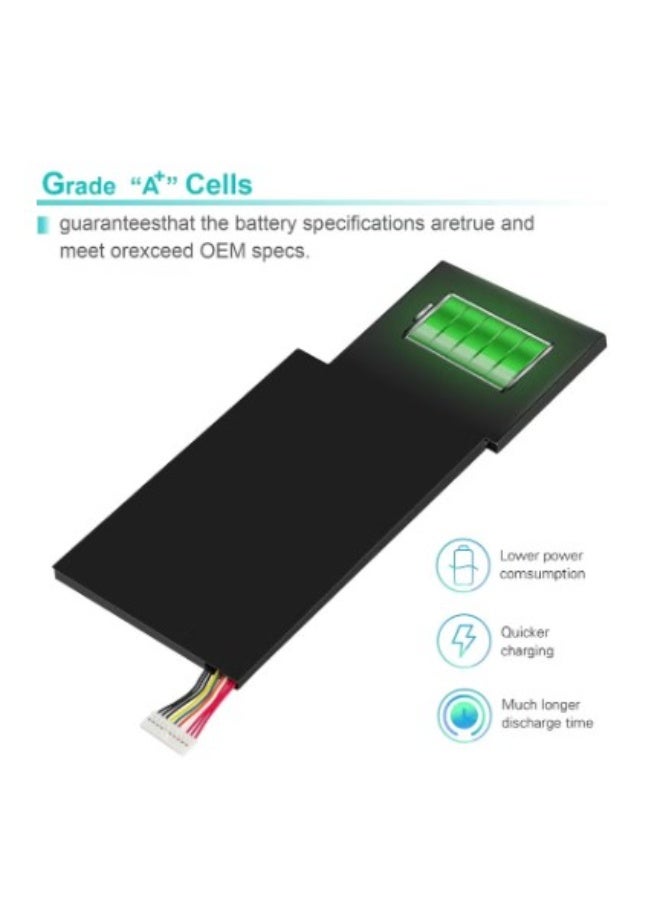 Terabyte 11.4V/52.4Wh BTY-M6K Laptop Battery for MSI GS63VR 7RG Stealth Pro Series, MSI GF63 Series, ONLY MSI GS73VR 7RG Series, MSI GF75 Series, MSI GF65, MSI WS63VR 7RL-023US, BTY-M6K MS-17B4 - Image 3