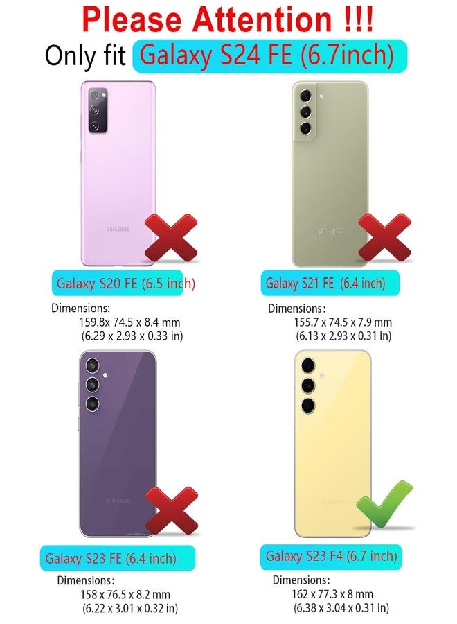 ONOLA Phone Case for Samsung Galaxy S24 FE Case with HD Screen Protector, Heavy Duty Shockproof & Dropproof 3-Layer Cover Phone Case for Galaxy S24 FE (WineRed Pink) - Image 2