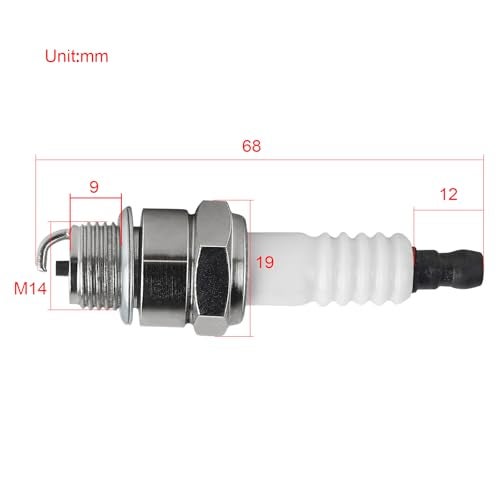 FLYPIG Z4C 49cc 2 Stroke Engine Spark Plug for 50cc 60cc 66cc 70cc 80cc 2-Stroke Engine Motorized Bicycle Bike Moped Scooter （2pcs） - Image 2