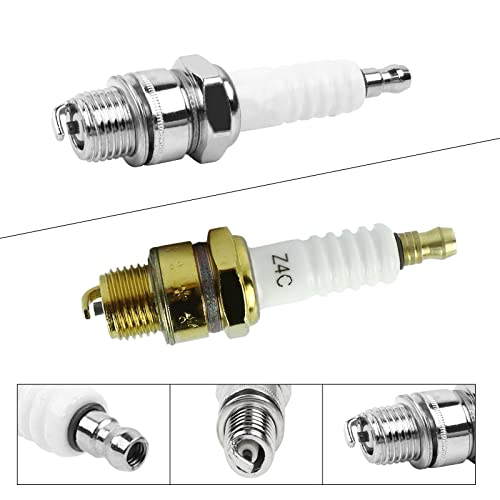 FLYPIG Z4C 49cc 2 Stroke Engine Spark Plug for 50cc 60cc 66cc 70cc 80cc 2-Stroke Engine Motorized Bicycle Bike Moped Scooter （2pcs） - Image 3