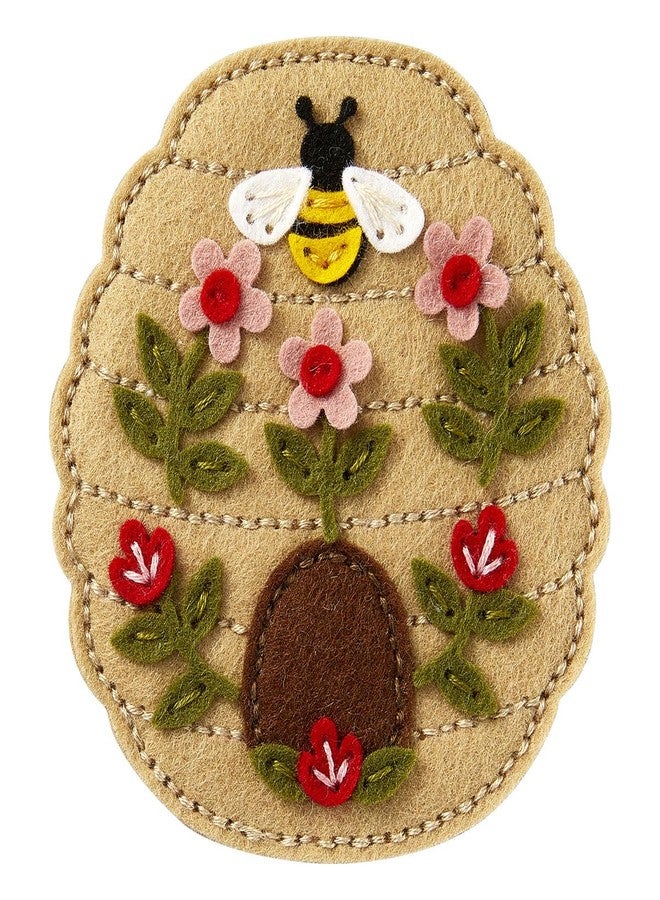 Spellbinders Felt Floral Beehive Etched Dies from The Summer Felt Stitch & Create Collection by Nichol Spohr - Image 4