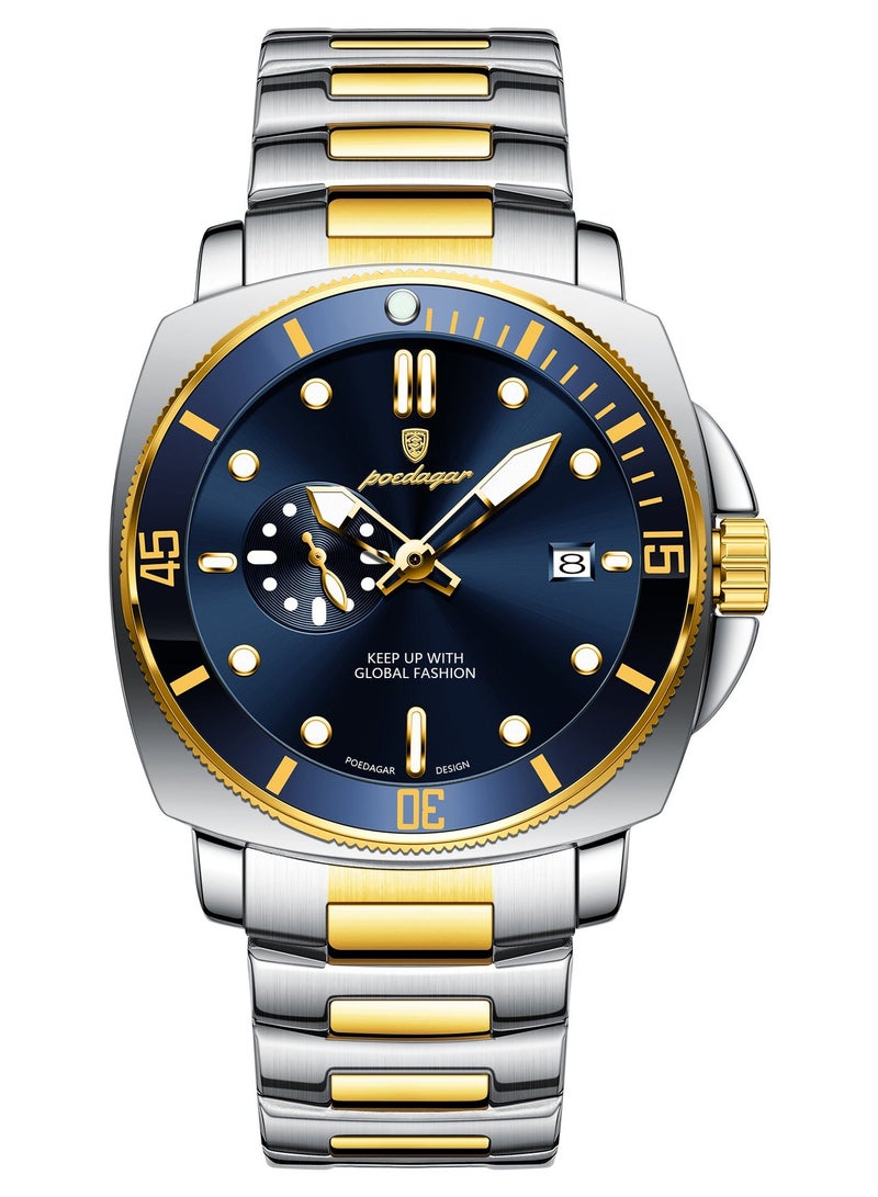 POEDAGAR Man Watch , Waterproof Luminous Men's Watch Quartz，Men's Wrist Watches 44mm - Image 2