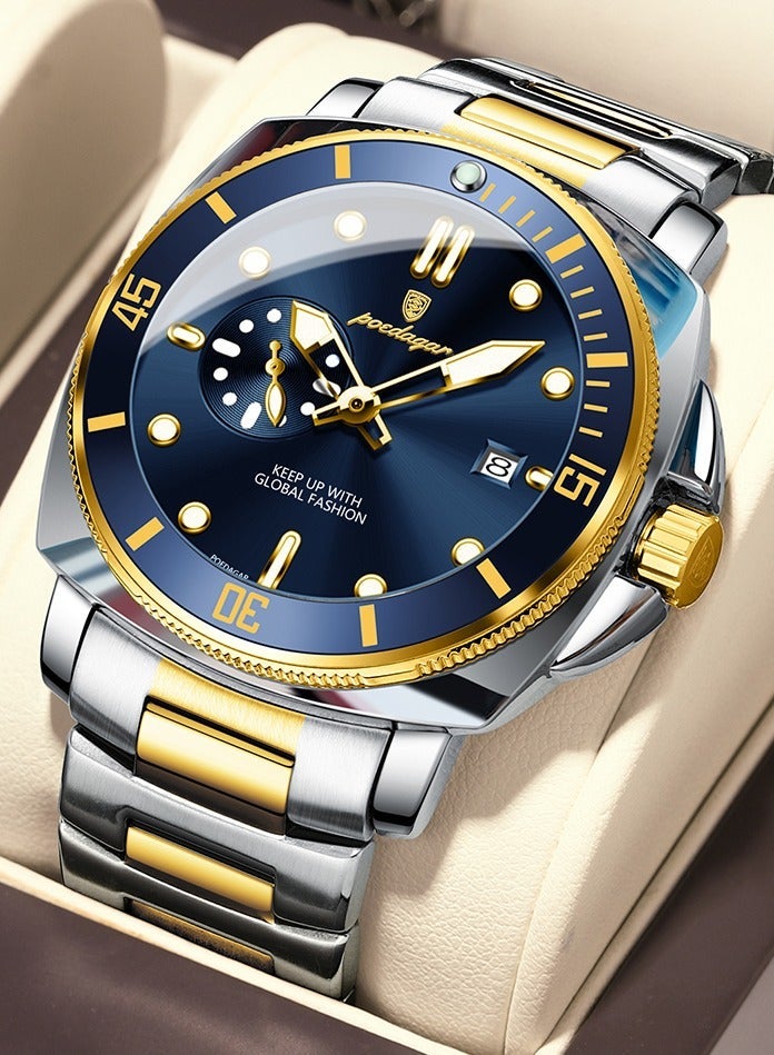 POEDAGAR Man Watch , Waterproof Luminous Men's Watch Quartz，Men's Wrist Watches 44mm - Image 1