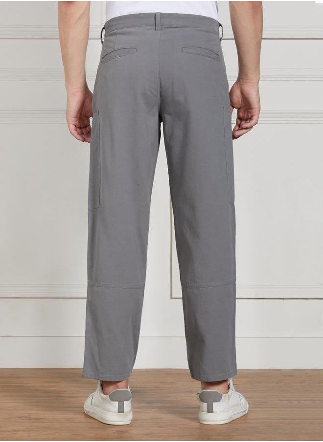 Dennis Lingo - Men’s Relaxed Fit Grey Cargo Trousers – Comfortable and Practical - Image 1
