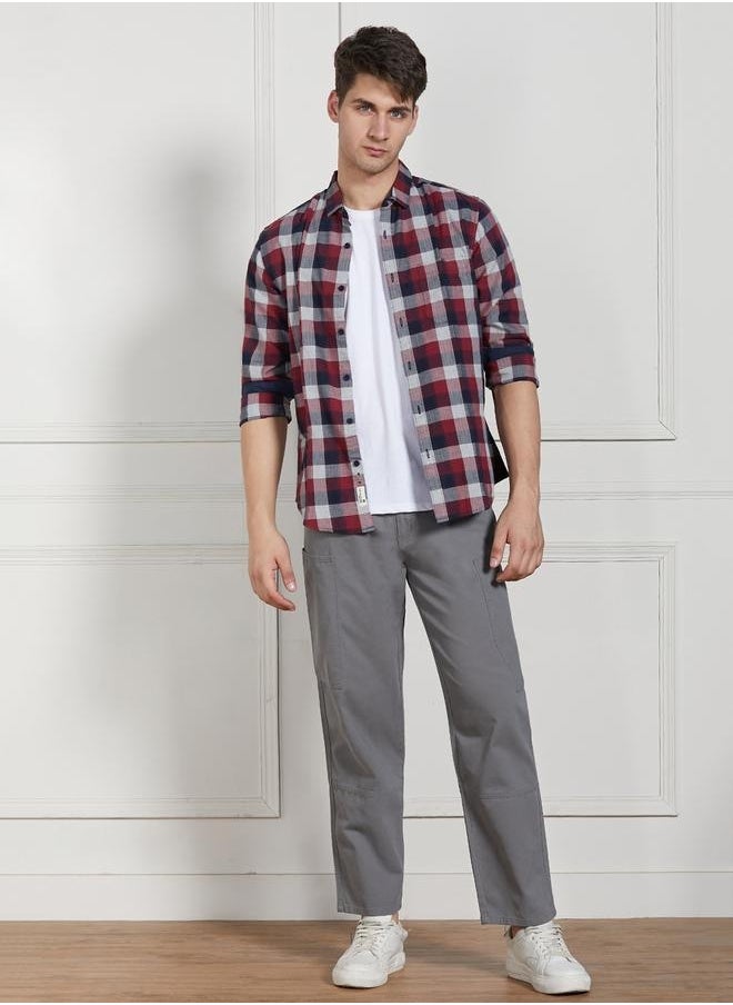 Dennis Lingo - Men’s Relaxed Fit Grey Cargo Trousers – Comfortable and Practical - Image 1