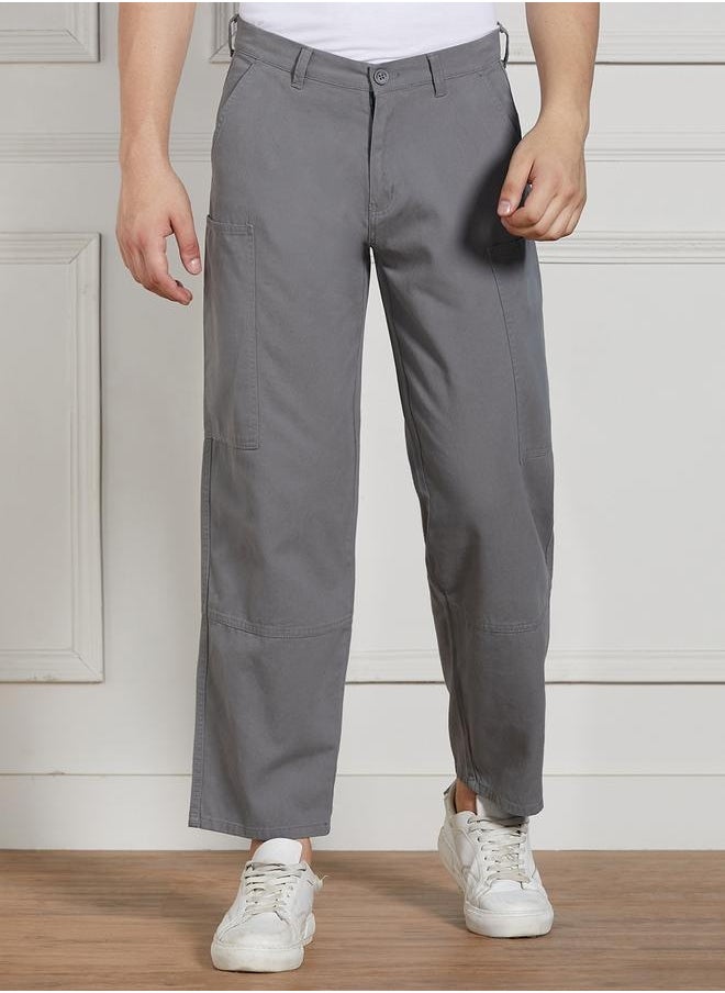 Dennis Lingo - Men’s Relaxed Fit Grey Cargo Trousers – Comfortable and Practical - Image 1
