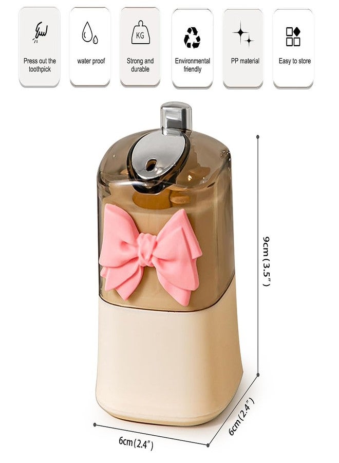 PEFWO Toothpick Holder, Toothpick Dispenser, Pop-up Automatic Toothpick Dispenser, Automatic Toothpick Dispenser for Kitchen, Restaurant, Hotel(Bow Tie) - Image 5