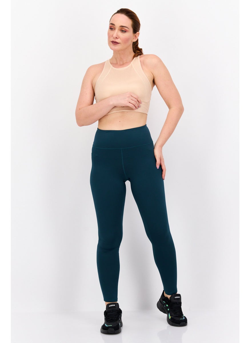 Women Sportwear Fit Brand Logo Training Leggings, Teal - pzsku/ZEAF7626964E4037D7DD3Z/45/_/1739110393/a4a8beaf-f7fa-4d46-b6ee-5551f24de902