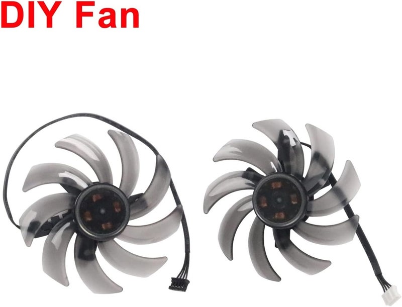 Youngran 85mm FDC10H12S9-C 12V 0.35A RTX2060 RTX2070 Graphics Card Fan Compatible for PNY Compatible for Palit RTX 2060 2070 Gamingpro Dual GPU Cooler Leisurely (Blade Color : Fan-A) - Image 5