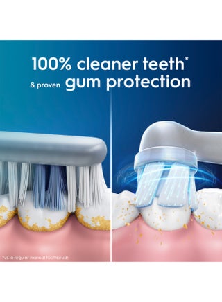 iO Series 3 Rechargeable Electric Toothbrush, Ice Blue, 100% Cleaner Teeth in 1 Week, Clinically Proven, with Personalized Brushing Modes, Optimal Pressure Control, Pack of 1 - view 4