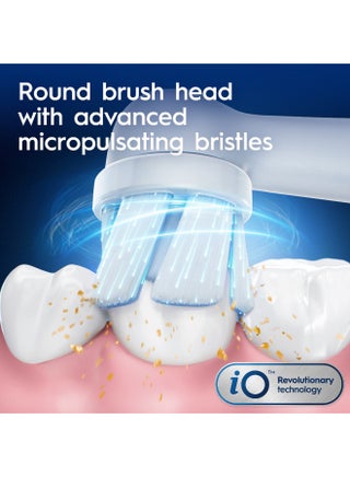 iO Series 3 Rechargeable Electric Toothbrush, Ice Blue, 100% Cleaner Teeth in 1 Week, Clinically Proven, with Personalized Brushing Modes, Optimal Pressure Control, Pack of 1 - view 3