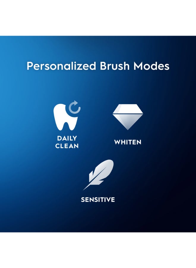 Oral-B iO Series 3 Rechargeable Electric Toothbrush, Ice Blue, 100% Cleaner Teeth in 1 Week, Clinically Proven, with Personalized Brushing Modes, Optimal Pressure Control, Pack of 1 - Image 5