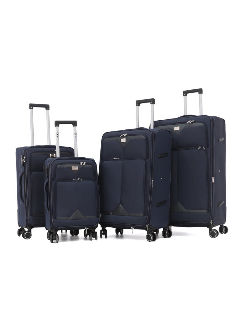 CAPITAL 4-Piece Soft Luggage Set | 20", 24", 28" & 32" Travel Suitcase Set | Lightweight Softside Trolley Bags | 360° Spinner Wheels | Durable Fabric | Telescopic Handle - Image 1