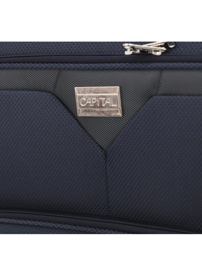CAPITAL 4-Piece Soft Luggage Set | 20", 24", 28" & 32" Travel Suitcase Set | Lightweight Softside Trolley Bags | 360° Spinner Wheels | Durable Fabric | Telescopic Handle - Image 3