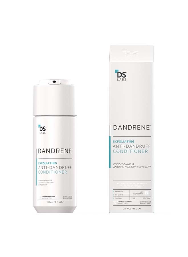 ds labs Dandrene Exfoliating Anti-dandruff Conditioner - for Itchy, Flaky Scalp, Moisturizing Conditioner with Aloe Vera, Supports Scalp Health & Oil Control, For Seborrheic Dermatitis & Psoriasis 205ml - Image 1