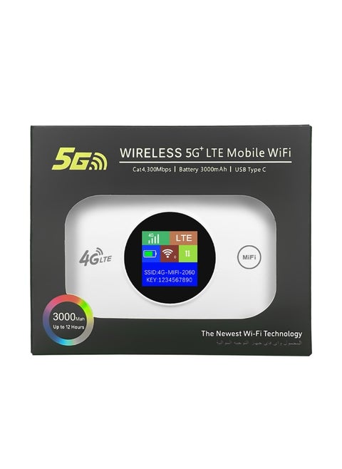 5G mobile WiFi router 150Mbps high-speed portable Eurasian travel USB-powered WiFi modem with SIM card slot, up to 10 devices can be shared