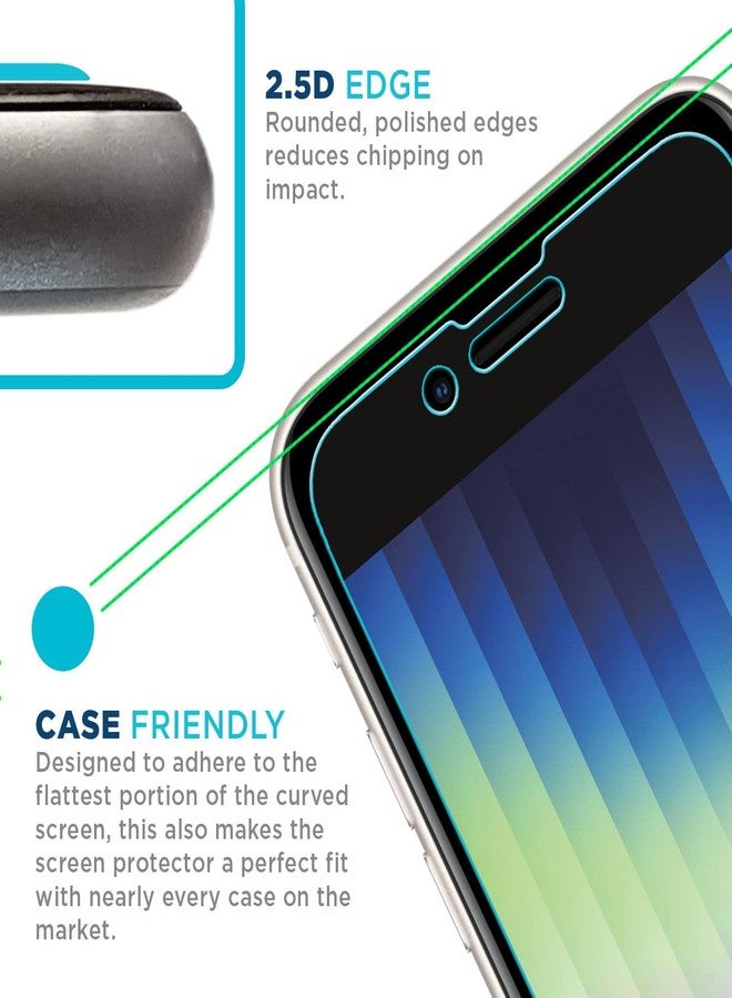 Tech Armor HD Clear Film Screen Protector Designed for Apple NEW iPhone SE 3 (2022), SE 2 (2020), iPhone 7, 8 (4.7 Inch) 4 Pack - Image 2