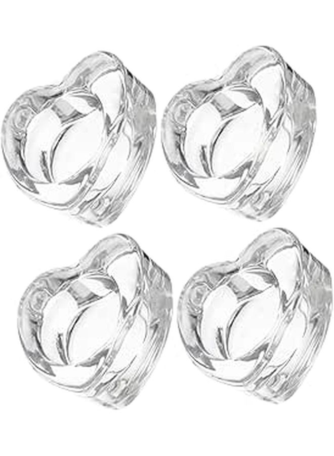 4 Pcs Heart Shaped Tealight Candle Holders For Wedding Centerpiece Home Decor - Image 1