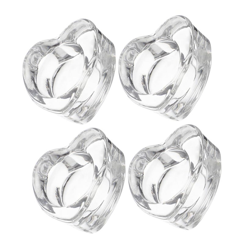 4 Pcs Heart Shaped Tealight Candle Holders For Wedding Centerpiece Home Decor - Image 2