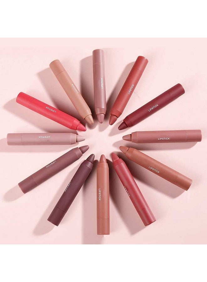 Ruby Face RUBYFACE 3 Colors Smooth Matte Crayon Lipstick Set, Long Lasting Matte Waterproof Not Fade Cream Lipstick Lip Makeup for Women (C - CHERRY) - Image 5