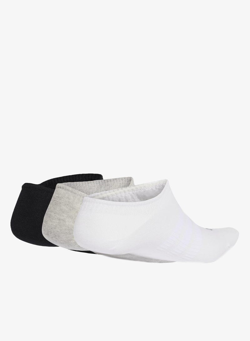 اديداس مجموعة بثلاثة أزواج من الجوارب THIN&LIGHT SPORTSWEAR NO SHOW - Image 2
