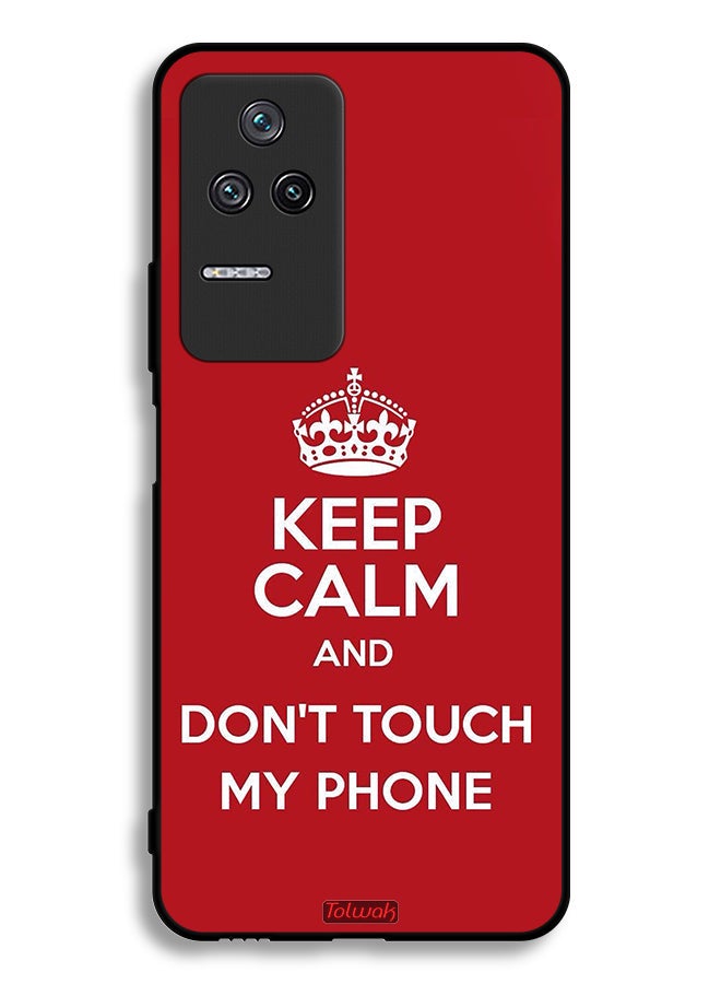 Tolwak Xiaomi Redmi K50 Pro Protective Case Cover Keep Calm And Dont Touch My Phone - Image 2