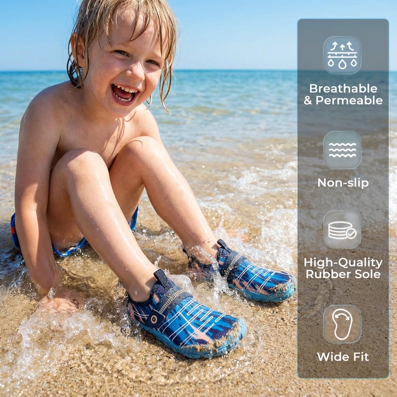 SEEKWAY Barefoot Water Shoes for Kids - Wide Toe Box and Quick-Dry Sand Shoes Toddler for Hiking Swim Beach Pool Kayak Sport Accessories, Camping Essentials Must-Haves for Boys Girls Sizes - Image 5